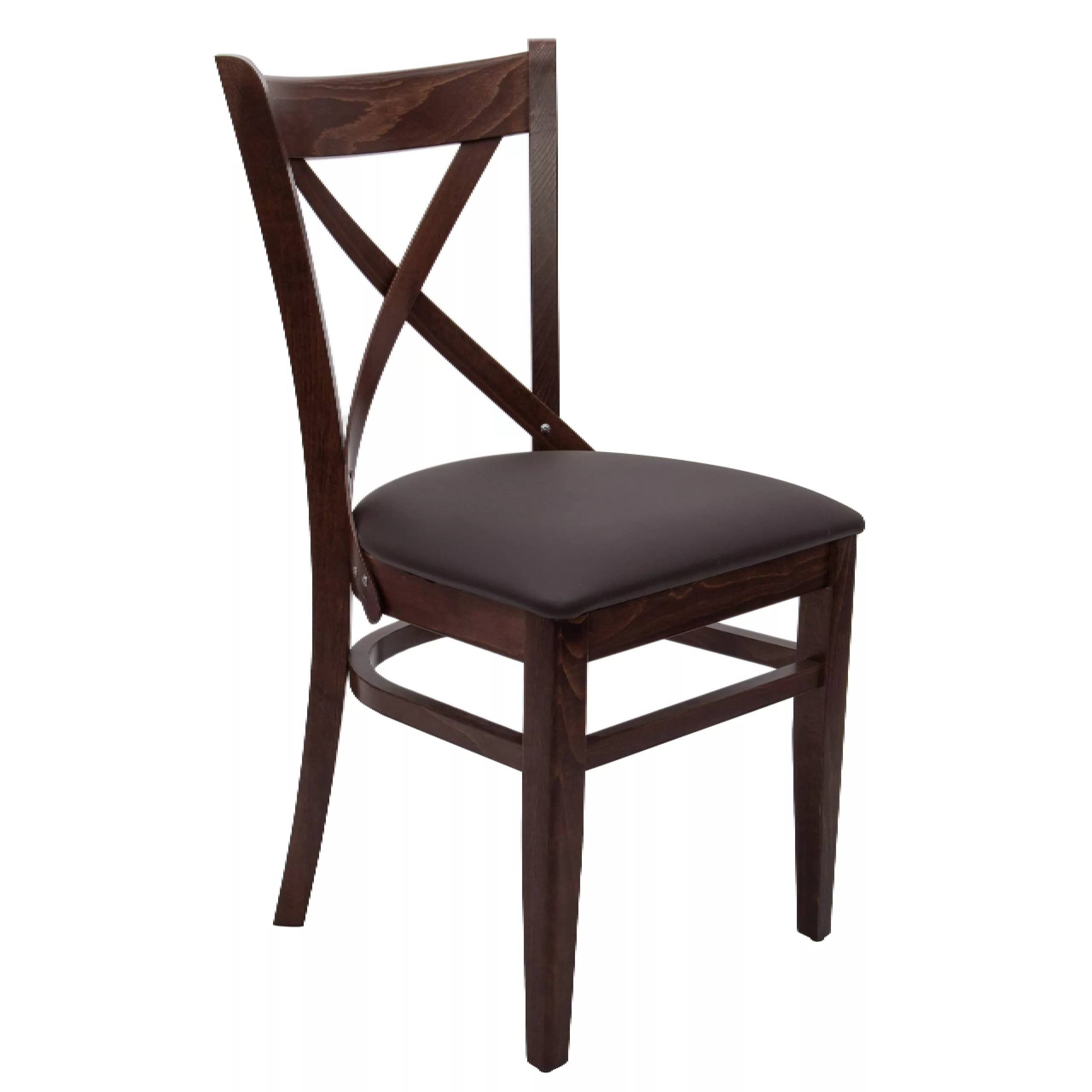 RESTAURANT CHAIR CROSSBACK BROWN CUSHION 2137 RESTAURANT CHAIR CROSSBACK BROWN CUSHION 2137