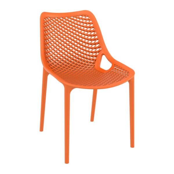 PUB OUTDOOR DINING CHAIR FIBREGLASS 7874 ORANGE