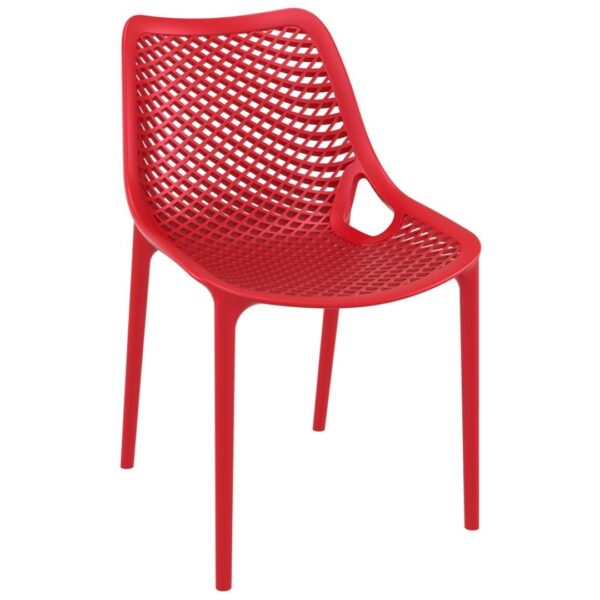 PUB OUTDOOR DINING CHAIR FIBREGLASS 7874 RED