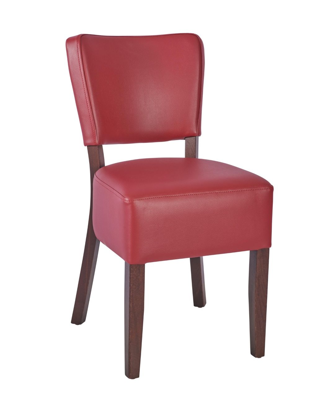 Leather Restaurant Dining Chair 1970 Red Leather Restaurant Dining Chair 1970 Red