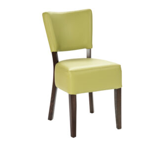 LEATHER RESTAURANT DINING CHAIR 1970 LIME GREEN LEATHER RESTAURANT DINING CHAIR 1970 LIME GREEN