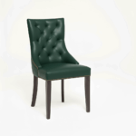 RESTAURANT LEATHER DINING CHAIR 1938 GREEN RESTAURANT LEATHER DINING CHAIR 1938 GREEN