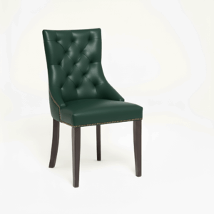 RESTAURANT LEATHER DINING CHAIR 1938 GREEN RESTAURANT LEATHER DINING CHAIR 1938 GREEN