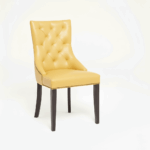 RESTAURANT LEATHER DINING CHAIR 1938 YELLOW RESTAURANT LEATHER DINING CHAIR 1938 YELLOW