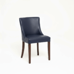 LEATHER RESTAURANT DINING CHAIRS 1933 NAVY BLUE
