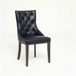 RESTAURANT LEATHER DINING CHAIR 1938 BLACK RESTAURANT LEATHER DINING CHAIR 1938 BLACK
