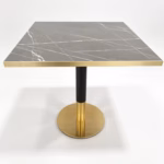 BLACK MARBLE WITH BLACK AND GOLD ROUND BASE BLACK MARBLE WITH BLACK AND GOLD ROUND BASE