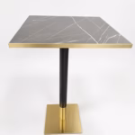 BLACK MARBLE WITH BLACK AND GOLD SQAURE POSEURE BAR HEIGHT BASE BLACK MARBLE WITH BLACK AND GOLD SQAURE POSEURE BAR HEIGHT BASE