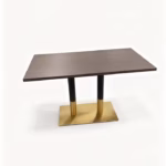 LIGHT WALNUT TOP WITH BLACK AND GOLD SQAURE BASE 1200X700